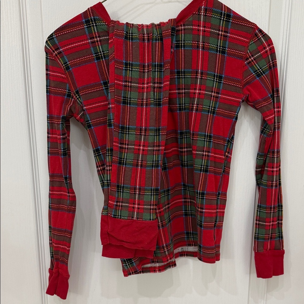 Old Navy Red and Green Plaid Holiday Pajamas